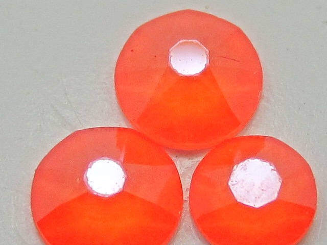 1 Gross 12ss ELECTRIC PRO ORANGE FLATBACK European Rhinestones